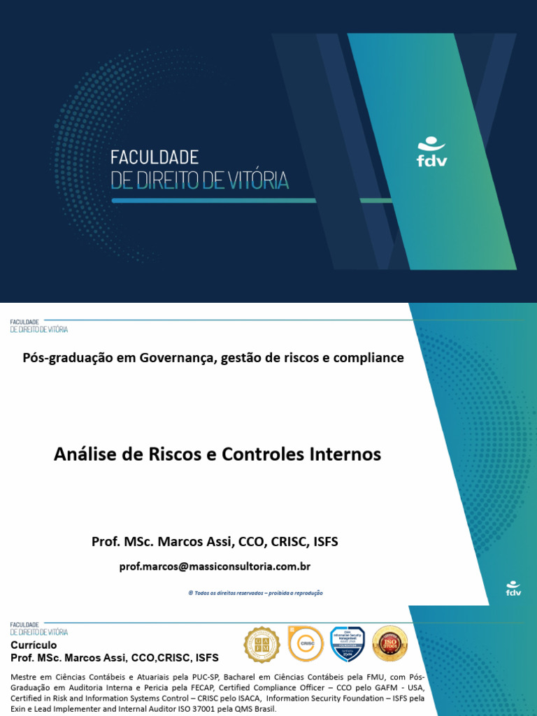 Gestão de Riscos e Compliance Eficaz | PDF | Avaliação de risco | Economia