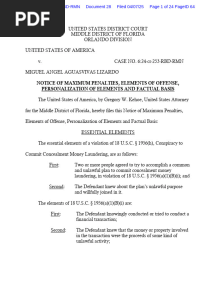 Plea Information