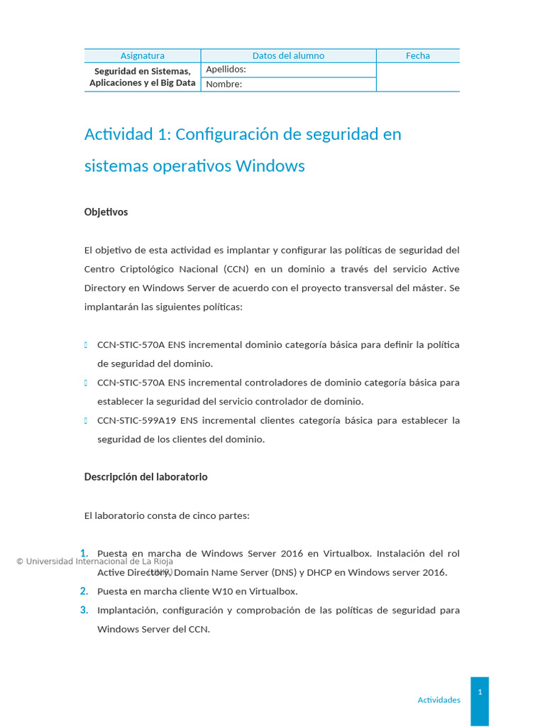 Seguridad en Windows Server y 10 | PDF | Windows 10 | Contraseña