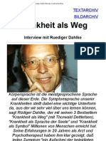 Ruediger Dahlke Interview - Krankheit Als Weg