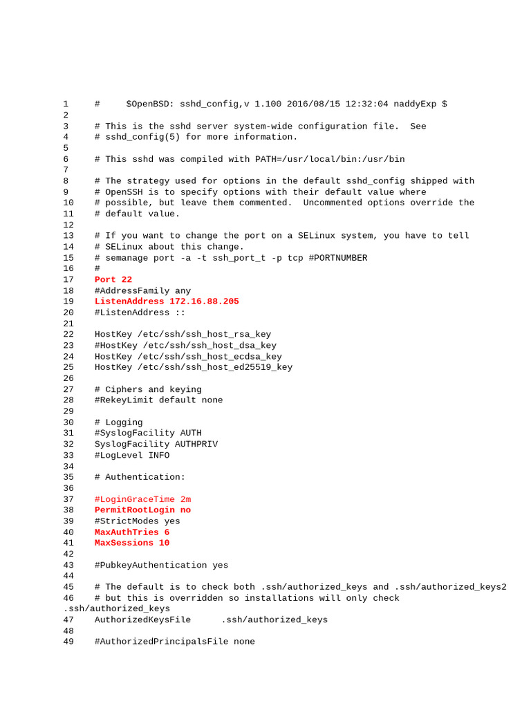 Configuration du serveur OpenSSH SSHD | PDF | Architecture de réseau ...