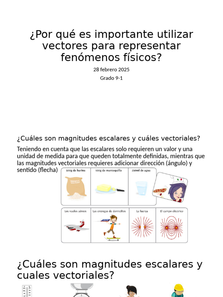 Importancia de los Vectores en Física | PDF