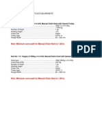 Technical Parts Establishment: Item No. 1.0 - Supply of 1T X 4 M HOL Manual Chain Hoist With Geared Trolley