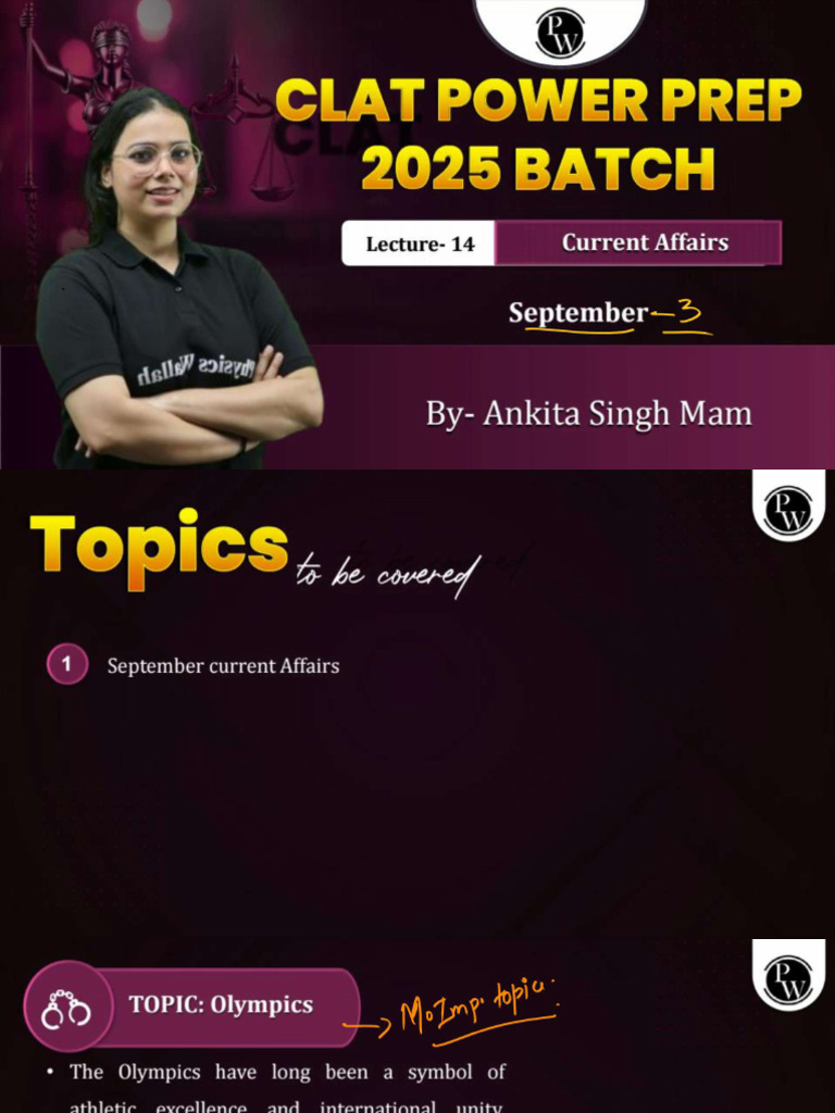 Current Affairs 14 - Class Notes | PDF
