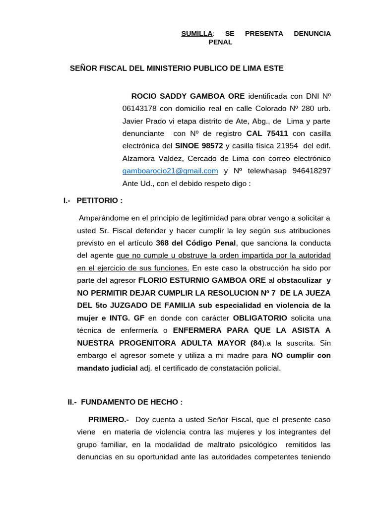 SUMILLA para El Fiscal Final | PDF | Justicia | Crimen y violencia