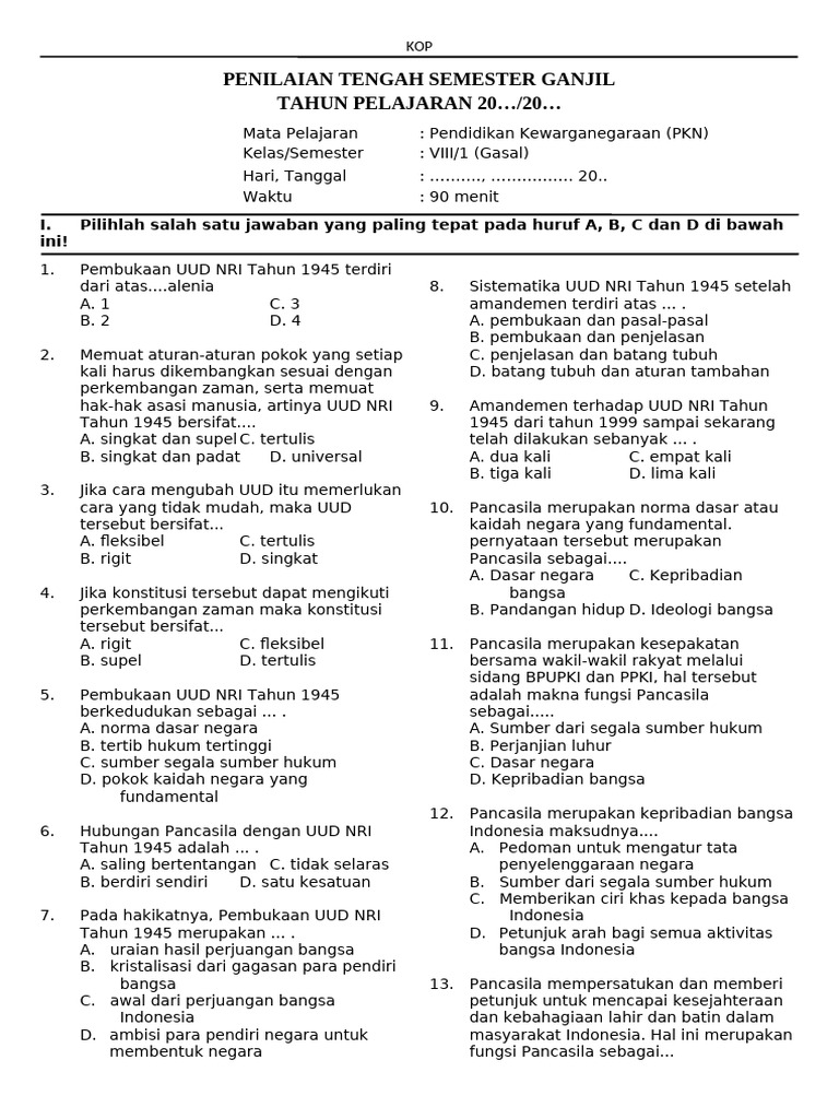 Pengertian Supel dalam PKN | PDF