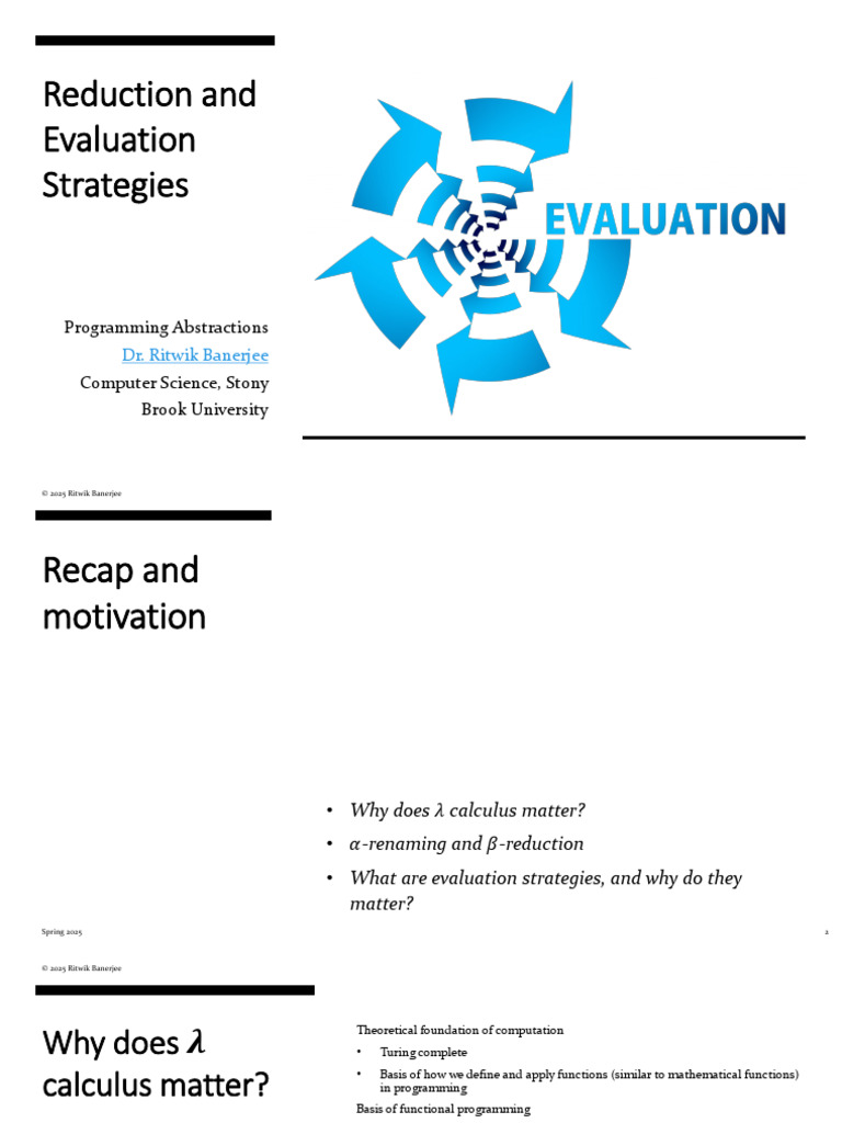 03-583-reduction-and-evaluation-strategies | PDF | Parameter (Computer ...