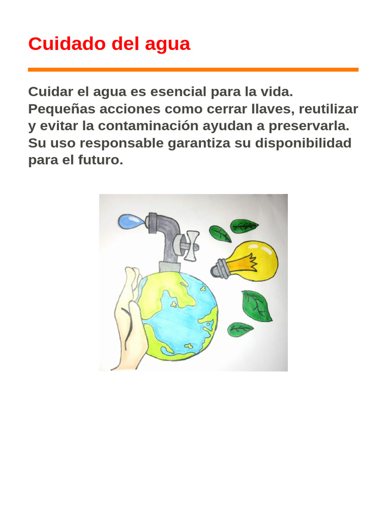 Acciones para Cuidar el Agua | PDF