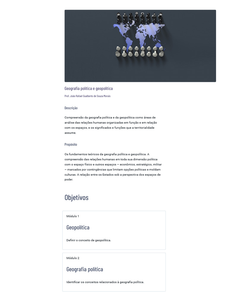 Geografia Política e Geopolítica: Fundamentos | PDF | Estado | Geografia