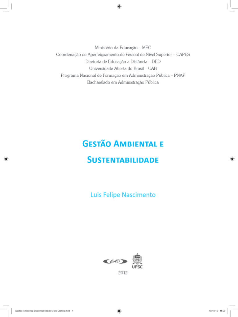 Gestão Ambiental e Sustentabilidade | PDF