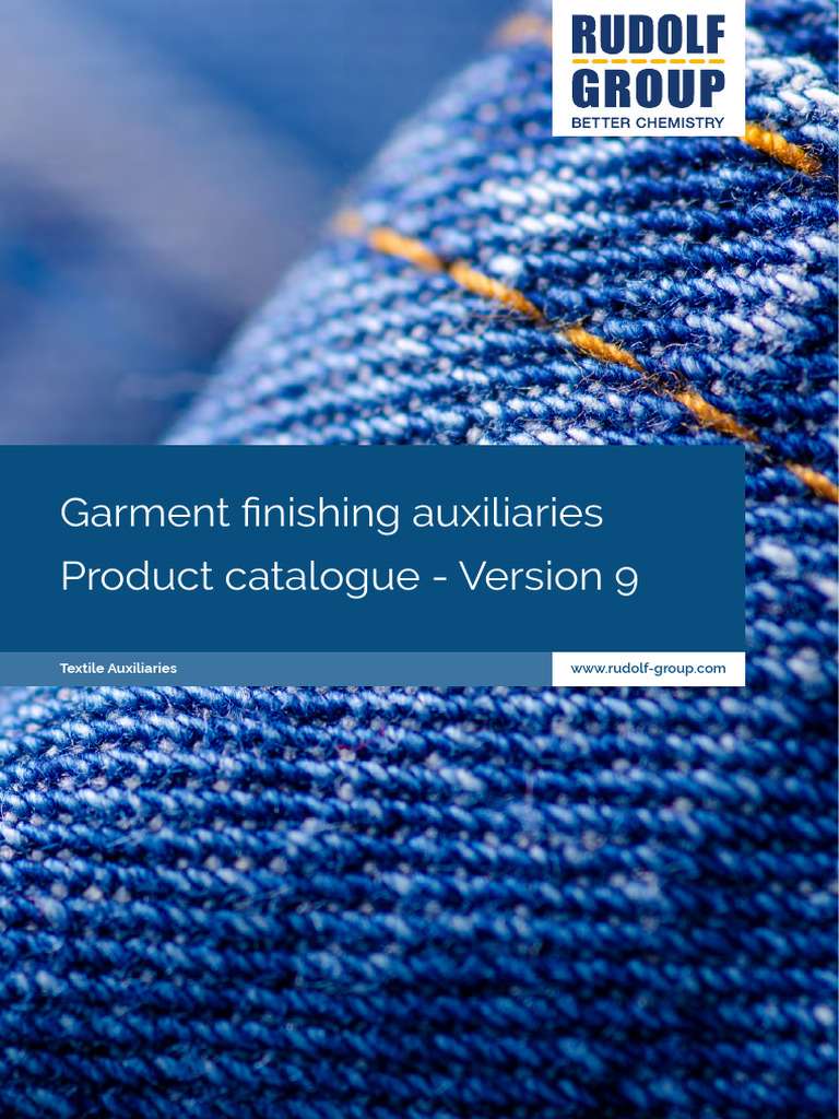 Rudolf Garment Processsing Cehmical Catalogue | PDF | Dyeing | Enzyme
