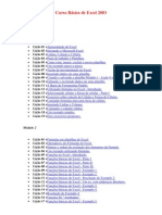 Curso Básico de Excel 2003