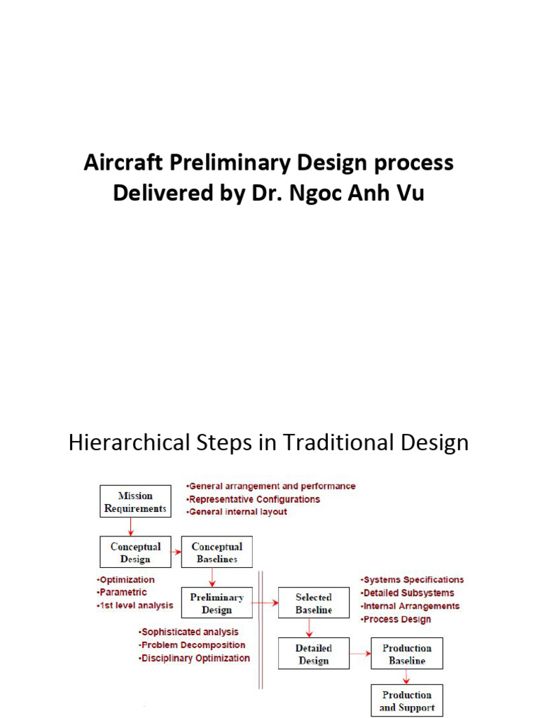 Aircraft Preliminary Design Overview | PDF | Mathematical Optimization ...