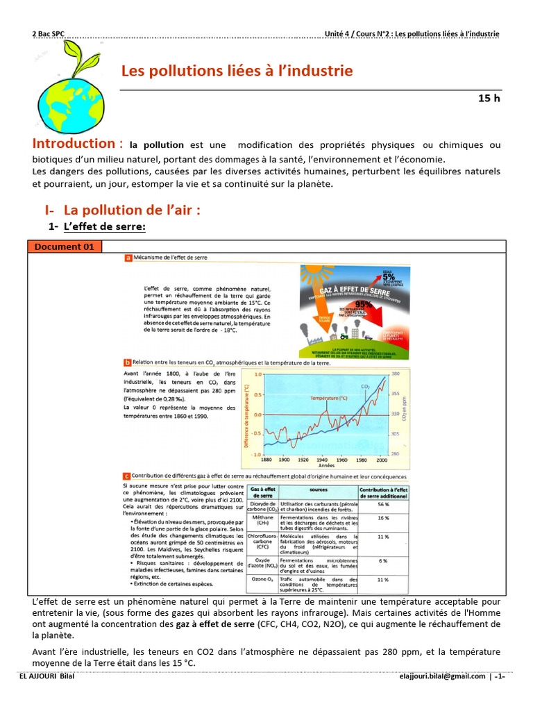 Pollutions industrielles : impacts et causes | PDF | la pollution ...