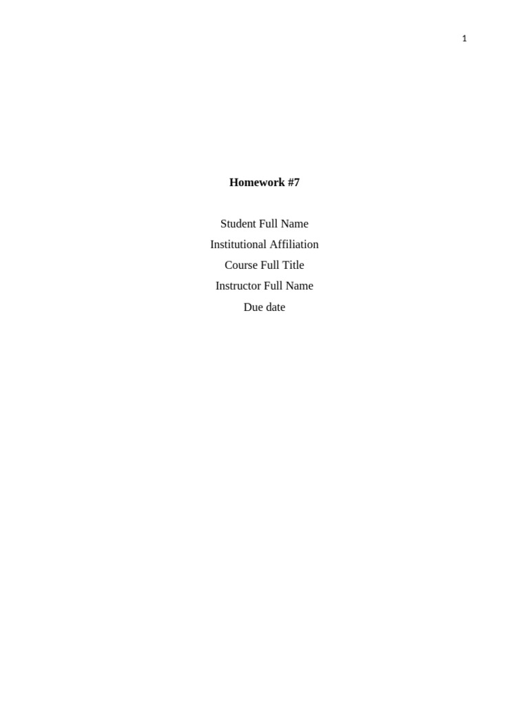 Mi 5130 07 Homework-Yes | PDF