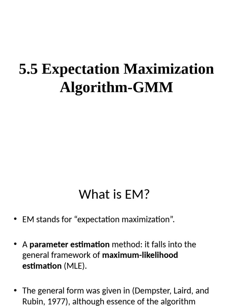34-Em Algorithm-07-03-2023 | PDF | Statistical Models | Statistical Theory