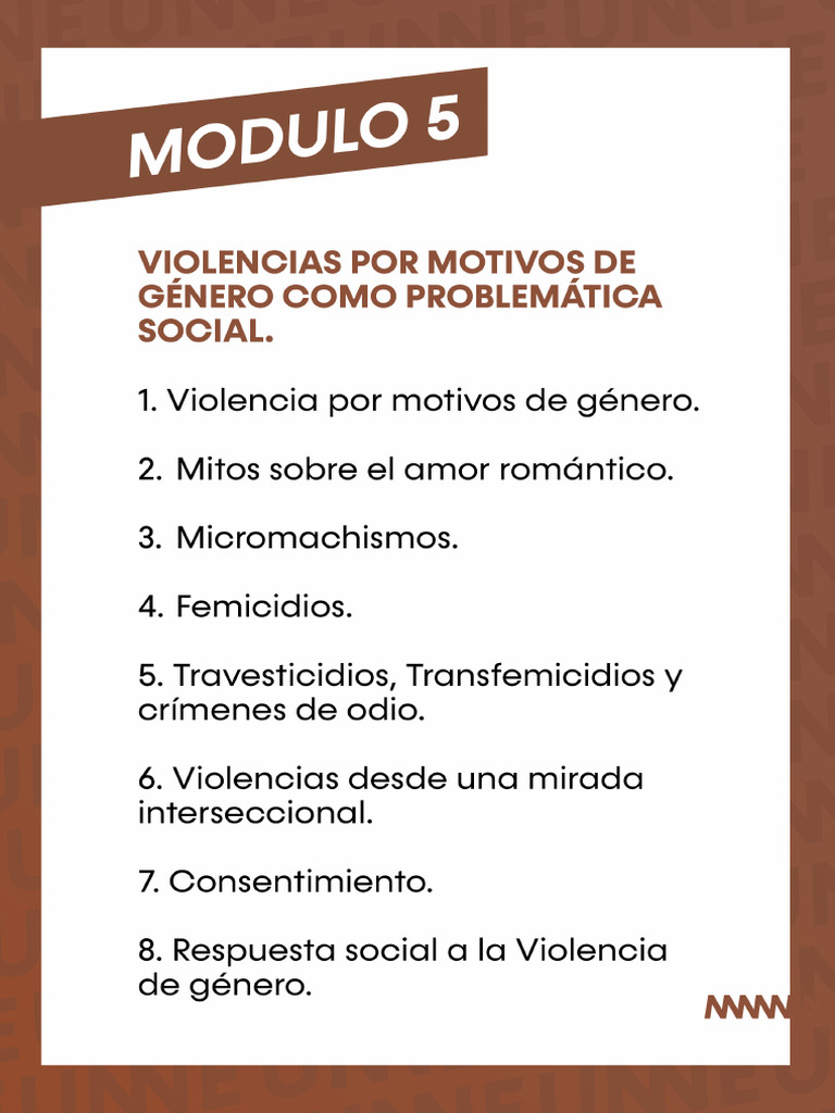 Módulo 5 - Violencias Por Motivos de Género Como Problemática Social ...