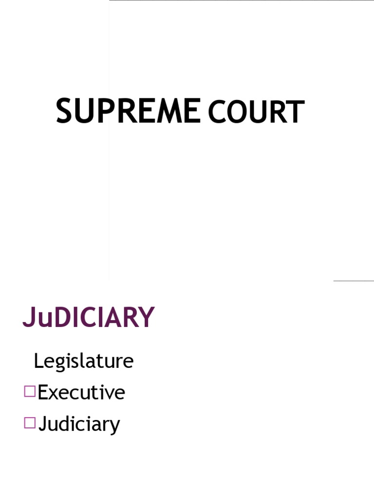 Overview of India's Supreme Court Structure | PDF | Law