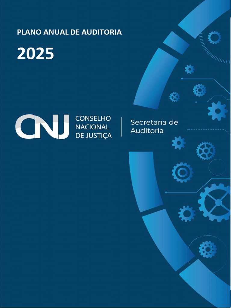 Plano Anual de Auditoria 2025 CNJ | PDF | Auditoria interna ...
