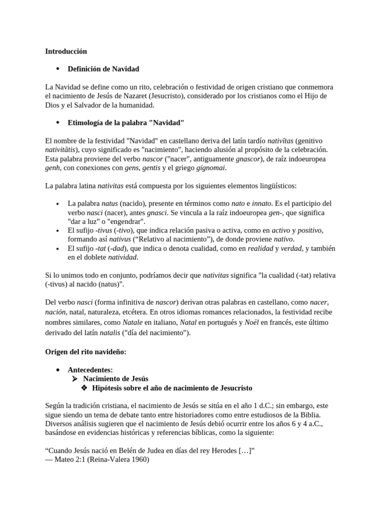 Origen y significado de la Navidad | PDF | de nueva era | Natividad De ...