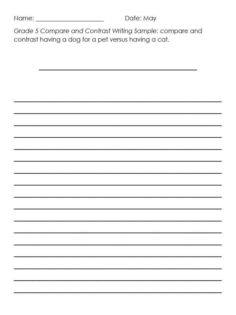 Grade 5-6 Writing Samples Collection | PDF | Human Communication