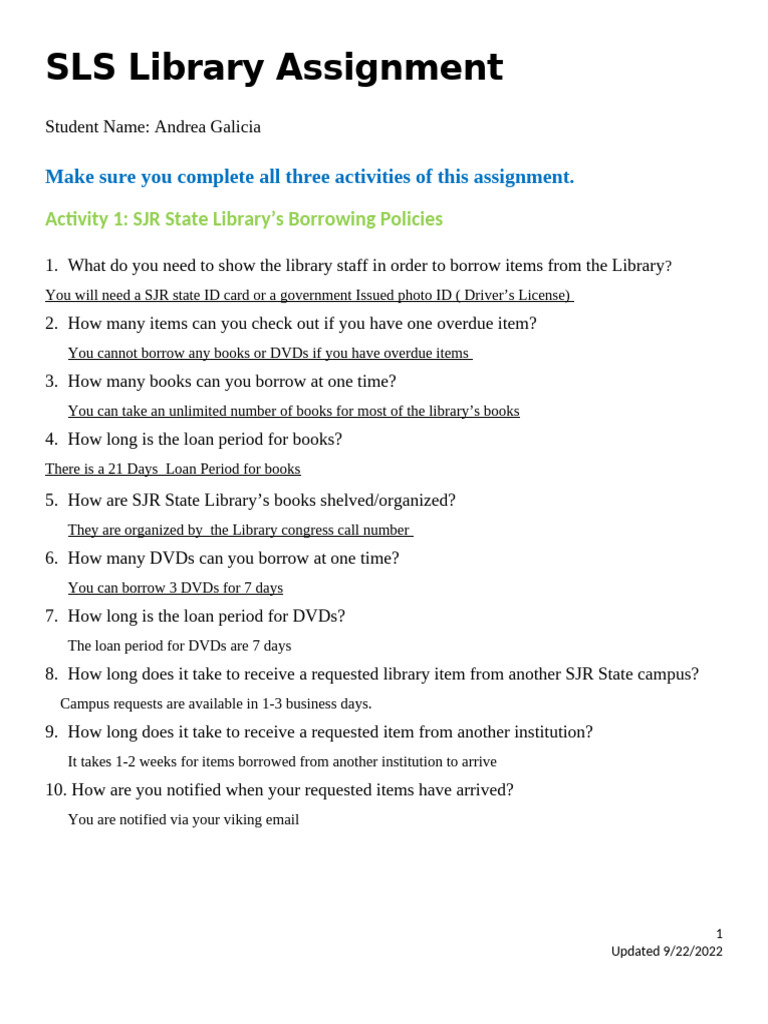 SJR State Library Assignment Guide | PDF | Libraries | Apa Style
