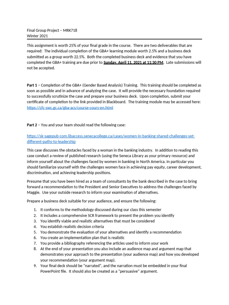 Final Group Project W21 2 | PDF | Methodology