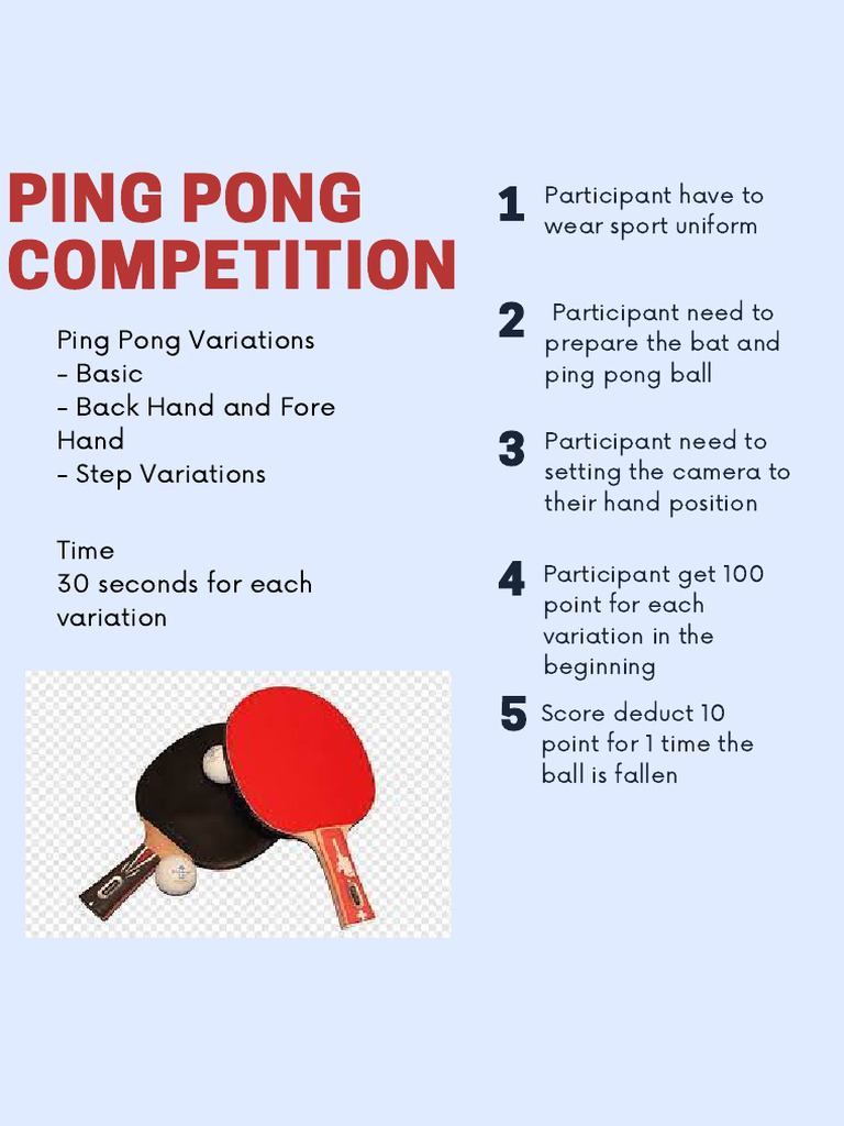 Ping pong competition | PDF