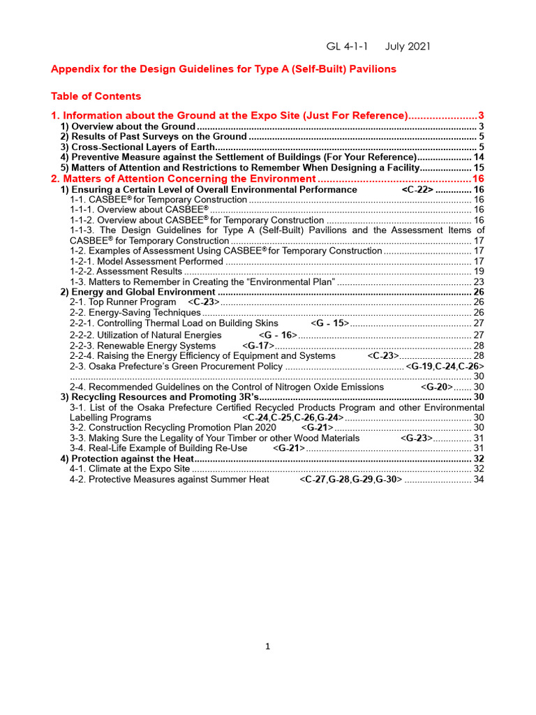 Design Guidelines for Type A Pavilions | PDF | Foundation (Engineering ...