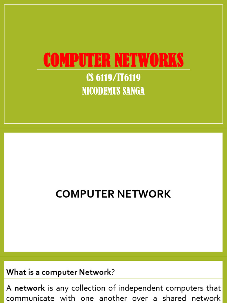 Understanding Computer Networks | PDF | Network Topology | Computer Network