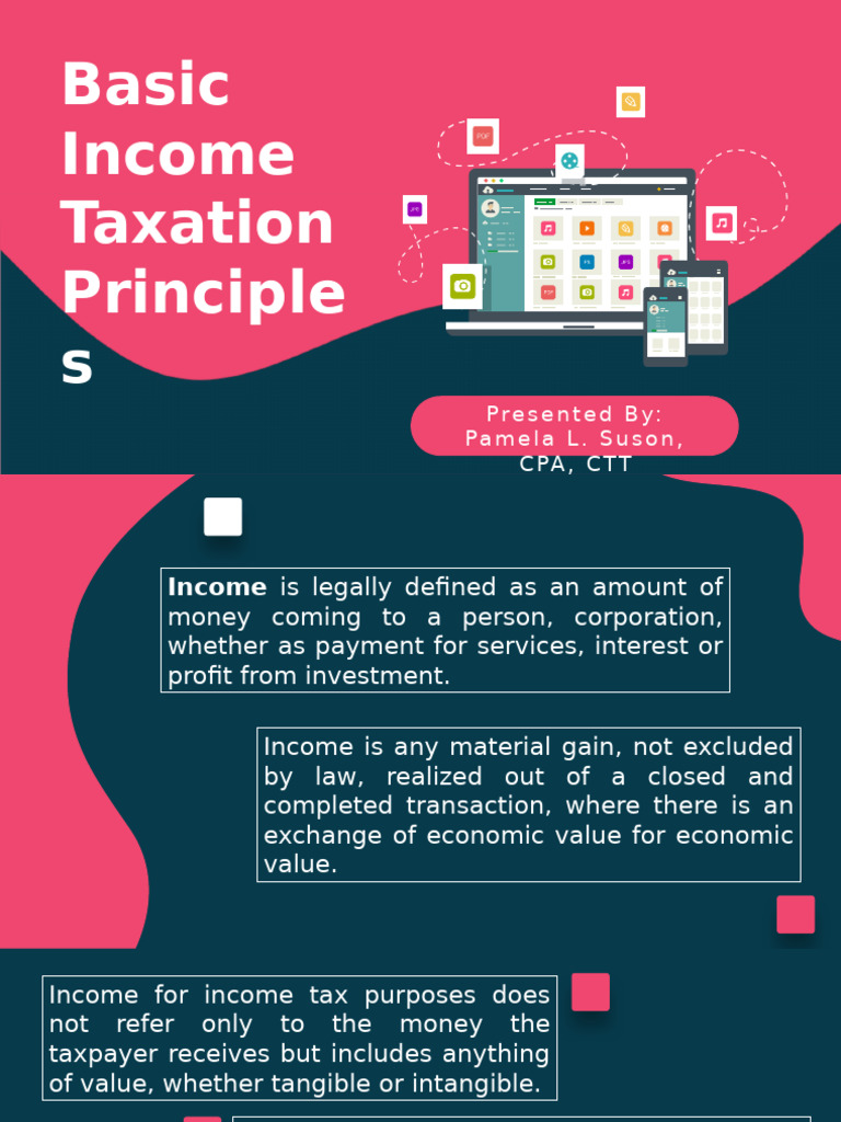 Income Taxation Principles Explained | PDF | Taxes | Income Tax