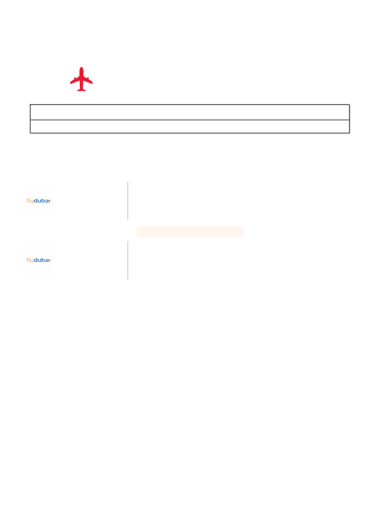 FZ847 Flight Status Confirmation | PDF