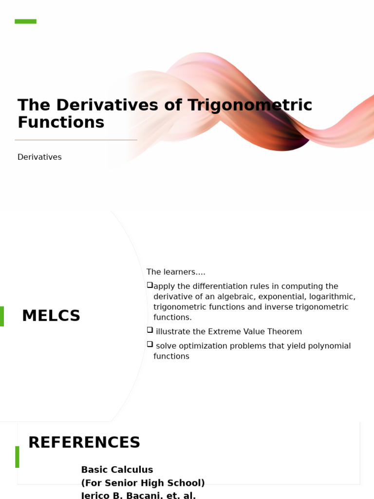 Trigonometric Derivative Rules Explained | PDF | Function (Mathematics ...