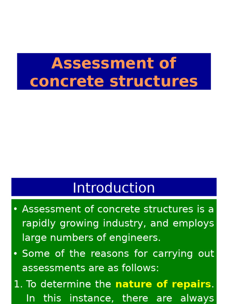 Concrete Structure Assessment Techniques | PDF | Concrete | Ultrasound