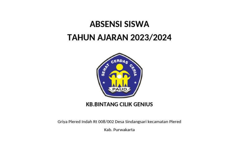 Cover Absen | PDF