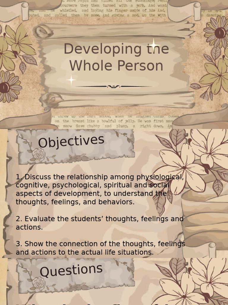 Holistic Development in Adolescence | PDF | Puberty | Adolescence