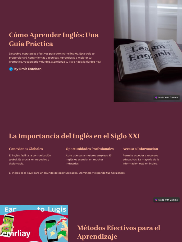 Guía Práctica para Aprender Inglés | PDF | Idioma en Inglés | Aprendizaje