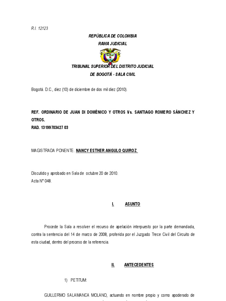 Sentencia de Acción Resolutoria | PDF | Virtud | Información del gobierno