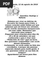 Carta Do Encontro Com Deus