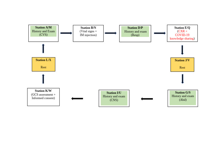 Medical Exam Stations Overview | PDF