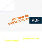 MÉTODO DE GAUSS JORDAN