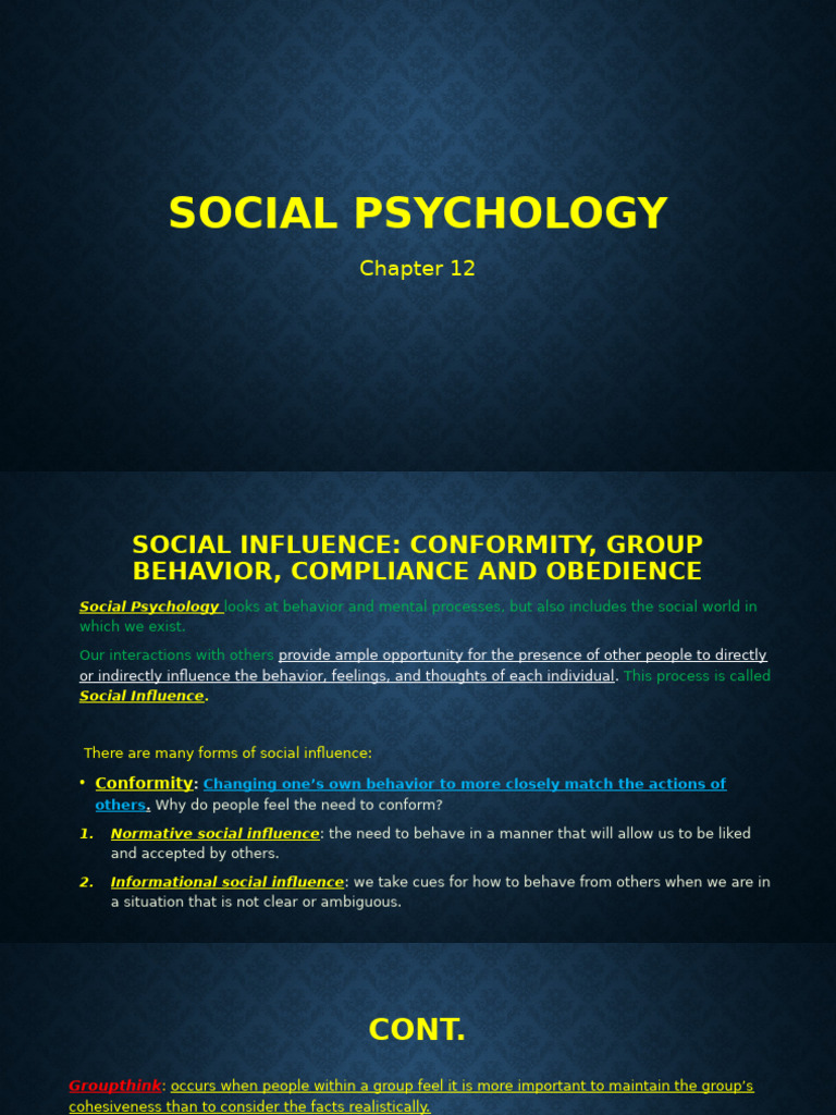 Social+Psychology+Chapter+12 | PDF | Aggression | Attitude (Psychology)