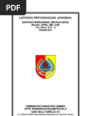 Cover Laporan Pertanggung Jawaban Bos