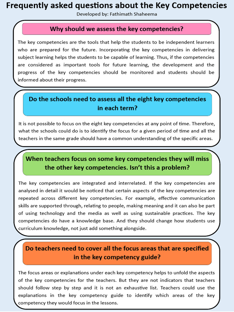 Assessing Key Competencies in Education | PDF | Learning | Teachers