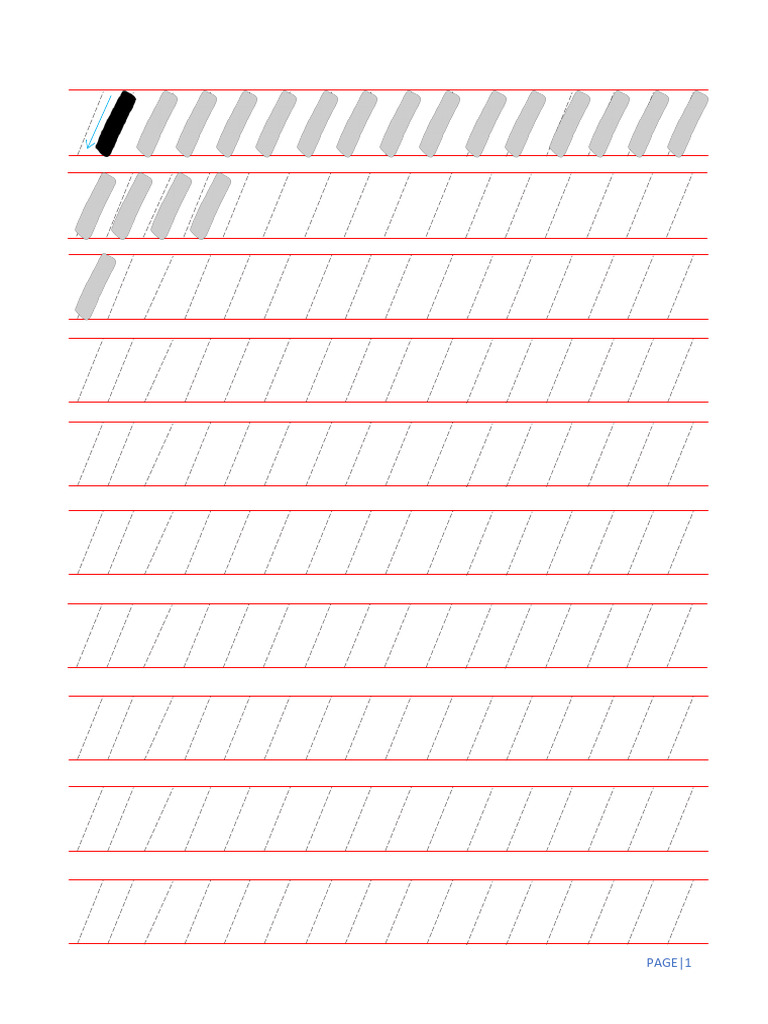 Calligraphy Practice Exercises Guide | PDF