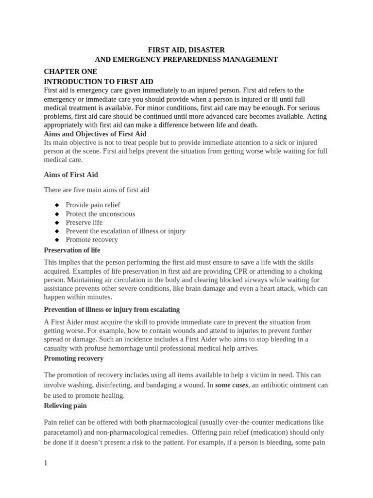 FIRST AID 2023 Updated Copy March 2024 2 | PDF | Shock (Circulatory ...