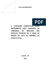 ADMINISTRAÇÃO ESTRATÉGICA NO SETOR ESCOLAR  DISSERTAÇÃO