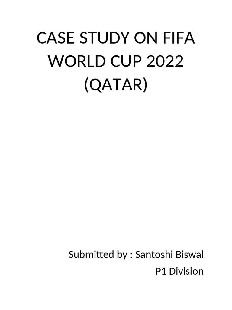 FIFA World Cup 2022: Qatar Controversies | PDF | Qatar | Fifa World Cup