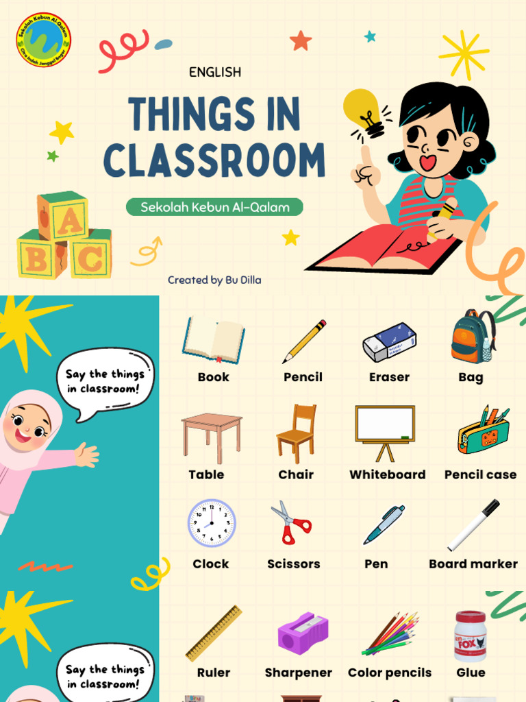 Classroom Objects and Instructions in English | PDF | Conservation And ...