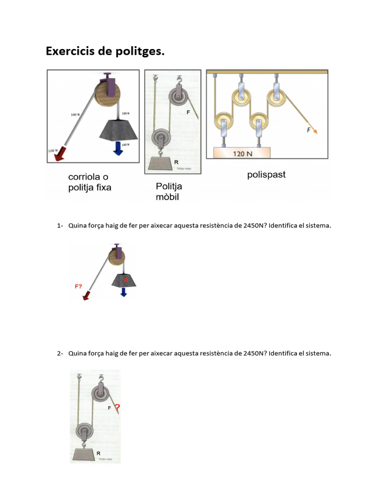 Exercicis de Politges | PDF